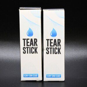 New Sealed Cry on Cue Tear Stick 2 Pack Menthol Infused Fake Tears